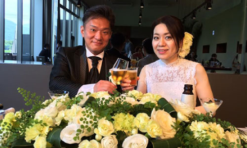 大分・別府の式場紹介・結婚式イベントプロデュース ブライダルプロデュースラポール 康裕様　智美様　ご夫妻写真1